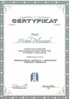 certyfikat-mol